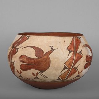 Zia, Bird Polychrome Pottery, ca. 1930-1940