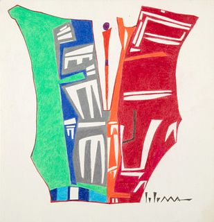 Charles Loloma, Untitled (Abstraction), 1987