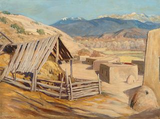Sheldon Parsons, Hay Shelter with Adobes