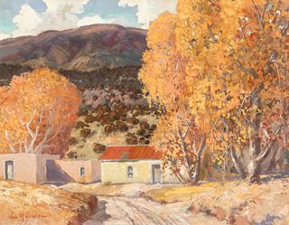 Carl Von Hassler, Autumn in Old Pojoaque, New Mexico