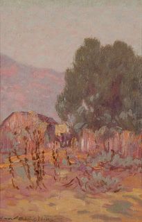 Warren Eliphalet Rollins, Untitled (Pink Landscape)