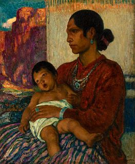 F. Luis Mora, A Mother from the Turquoise Land