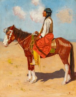 Gaspard de Latoix, Apache on Horseback, ca. 1910
