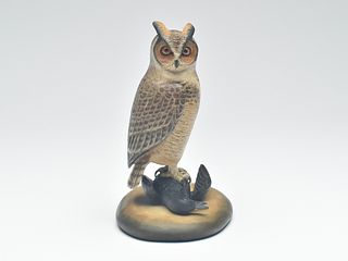 Miniature owl, Frank Finney, Cape Charles, Virginia.