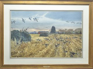 Aiden Lassell Ripley (1896-1969), watercolor.