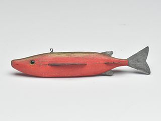 Fish decoy, Ernie Newman, Carlton, Minnesota, 2nd quarter 20th century.