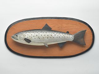 Salmon plaque, Phillippe Sirois, Arrowsic, Maine.