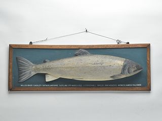 Salmon plaque from Scotland, circa 1950s.