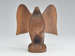 Spread wing eagle, Henry Winter, Long Island, New York, mid 20th century.