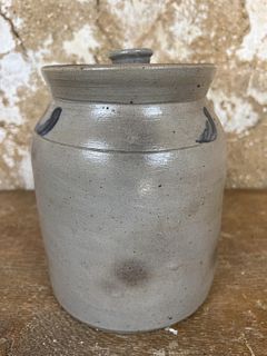 Stoneware Lidded Crock
