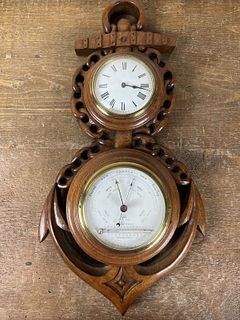 English Clock Barometer
