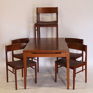 Hovmand Olsen Danish Teak Dining Table & 6 Chairs