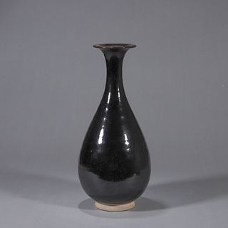 Cizhou Kiln Black Glaze Yuhuchunping Vase