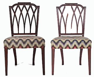 Pair of Period Sheraton Side Chairs