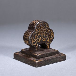 A Tibetan iron with gold seal