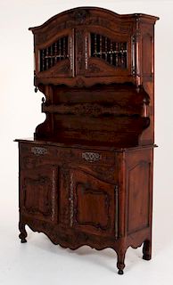 19TH C. FRENCH PROVINCIAL WALNUT VAISSELIER