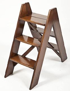 19th C Folding Library Steps