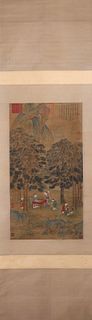 A Chinese figure painting, Song Huizong mark