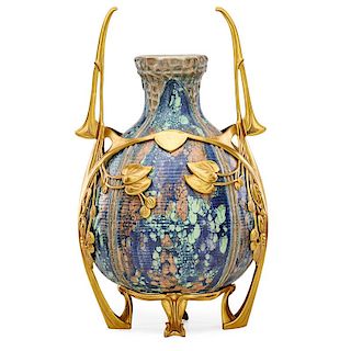 RIESSNER, STELLMACHER & KESSEL Large mounted vase
