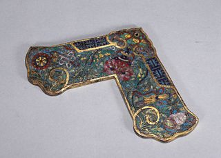 The eight treasures patterned cloisonne seal gauge