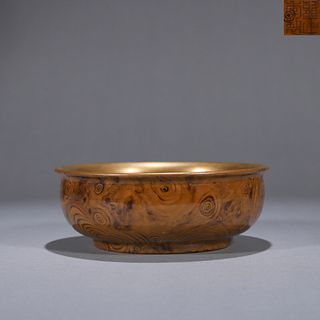 A glazed porcelain bowl