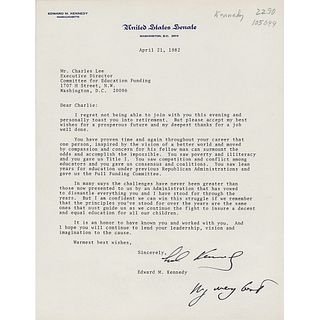 Ted Kennedy Typed Letter Signed