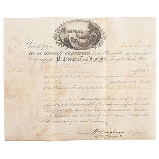 William Bingham Document Signed