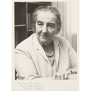 Golda Meir Signed Photograph