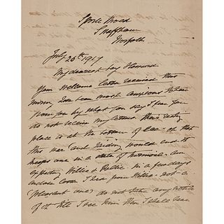 Howard Carter: Letter from Mother, Martha Joyce Carter