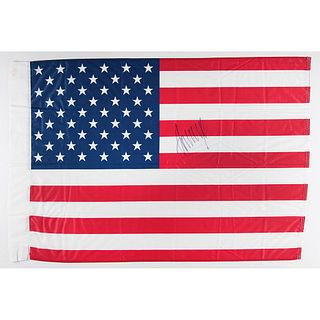 Donald Trump Signed United States Flag
