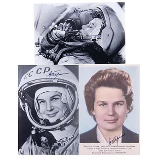 Valentina Tereshkova (3) Signed Photographs