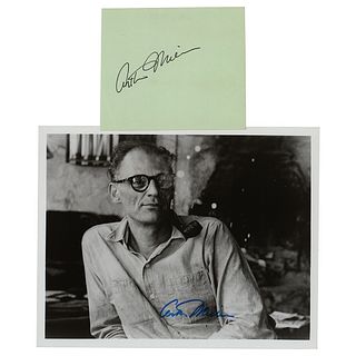 Arthur Miller Signed Photograph and Signature