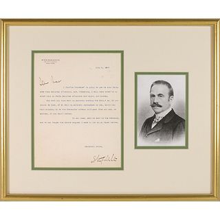Stanford White Typed Letter Signed