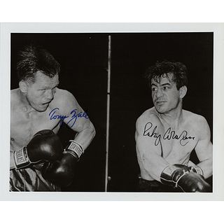 Tony Zale and Rocky Graziano Signed Photograph