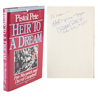&#39;Pistol&#39; Pete Maravich Signed Book