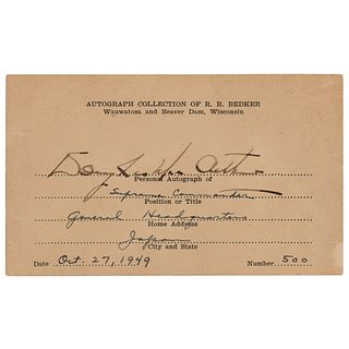 Douglas MacArthur Signature