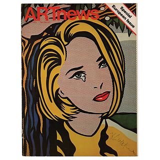 Roy Lichtenstein Signed Magazine Cover