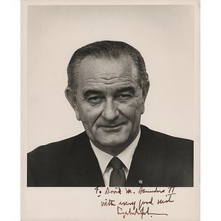 Lyndon B. Johnson Signed Photograph