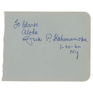 Duke Kahanamoku Signature