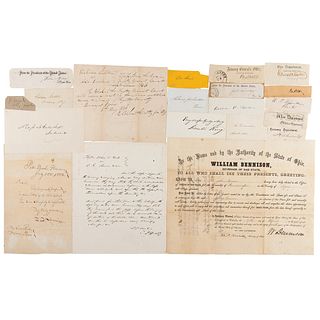 Abraham Lincoln Cabinet (20) Signed Items