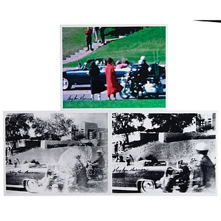 Kennedy Assassination: Mary Ann Moorman (3) Signed Photographs