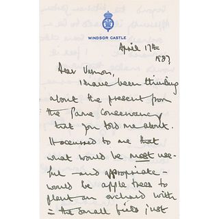 King Charles III Autograph Letter Signed
