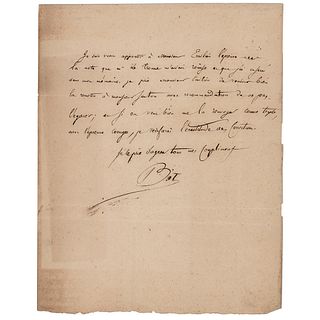 Jean-Baptiste Biot Autograph Letter Signed