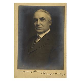 Warren G. Harding Signed Photograph as President