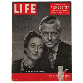 Duke and Duchess of Windsor Signed Magazine Cover
