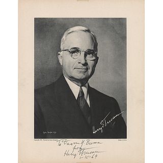 Harry S. Truman Signed Print