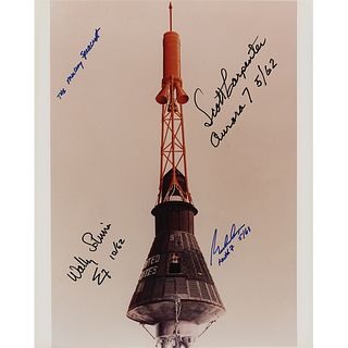 Mercury Astronauts: Carpenter, Cooper, and Schirra Signed Photograph