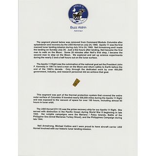 Buzz Aldrin: Flown Apollo 11 Kapton Foil