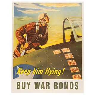 World War II &#39;Keep Him Flying / Buy War Bonds&#39; Poster