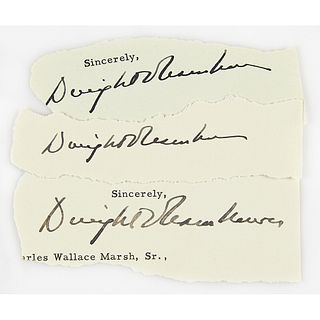 Dwight D. Eisenhower (3) Signatures